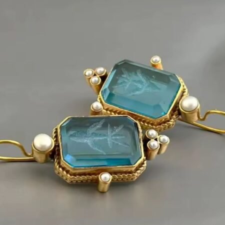 Exquisite Antique Hanging Drop Earring