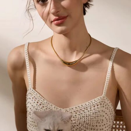 Statement Waterproof Stainless Steel Choker