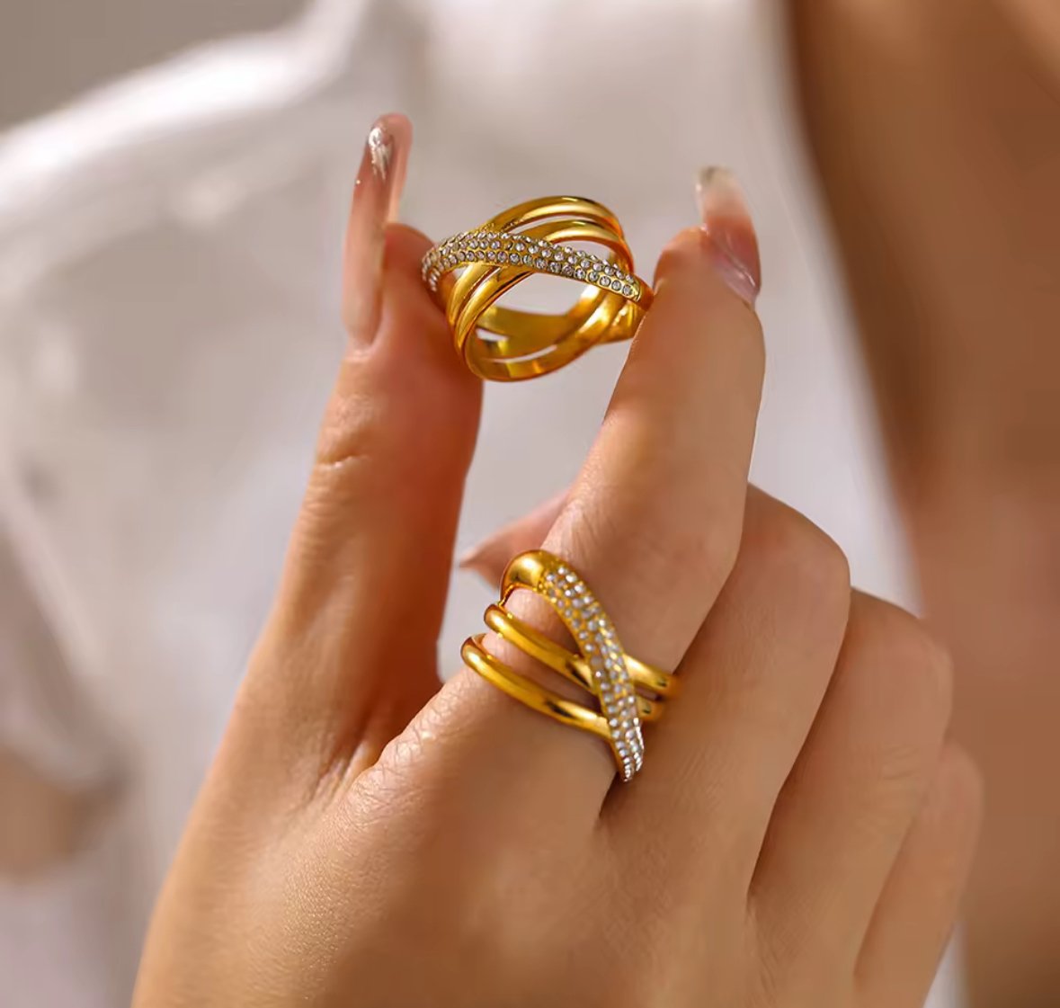 Chic Stainless Steel Rings for Women