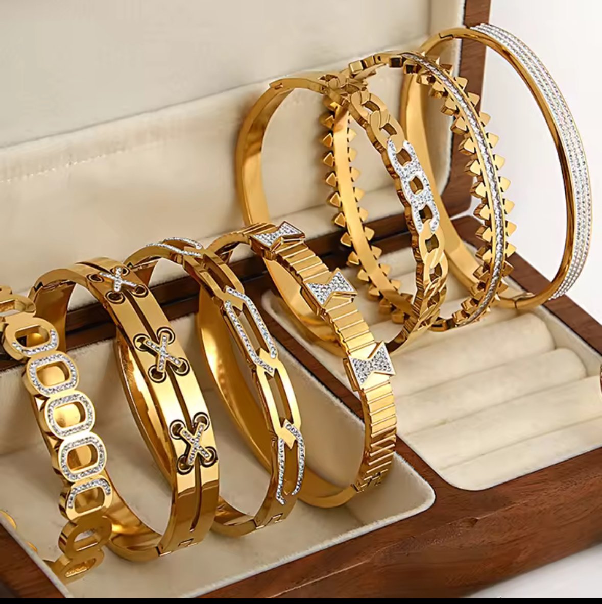 Rhinestone Cross Chain Bracelet for Women